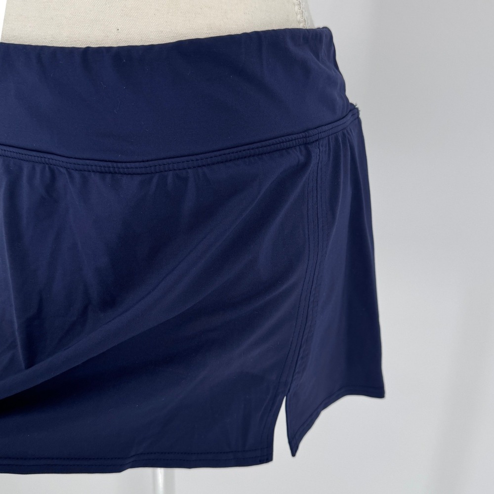 Lands End Swim Skirt‎ Navy Blue Womens 8 Athletic Beach Skort Coastal Activewear - Picture 2 of 8